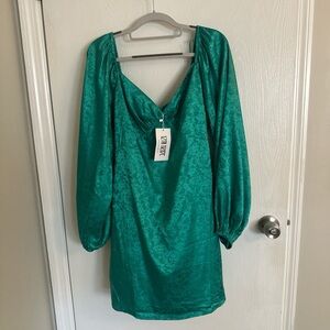 12th Tribe Turquoise Floral Gown